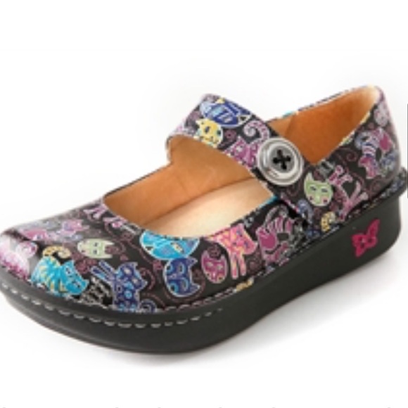 Alegria Shoes - Alegria Cat Print Mary Jane Shoes size 39